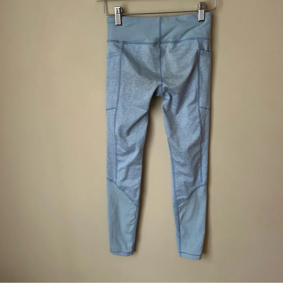 Athleta Girl Light Blue Heather Snowball Tight Active Leggings Size Large 12 - Picture 5 of 7